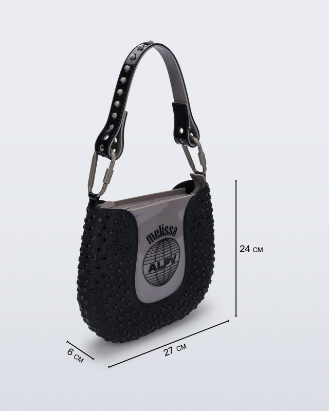 MELISSA + ALEXANDRE PAVAO NINA BLACK/GREY