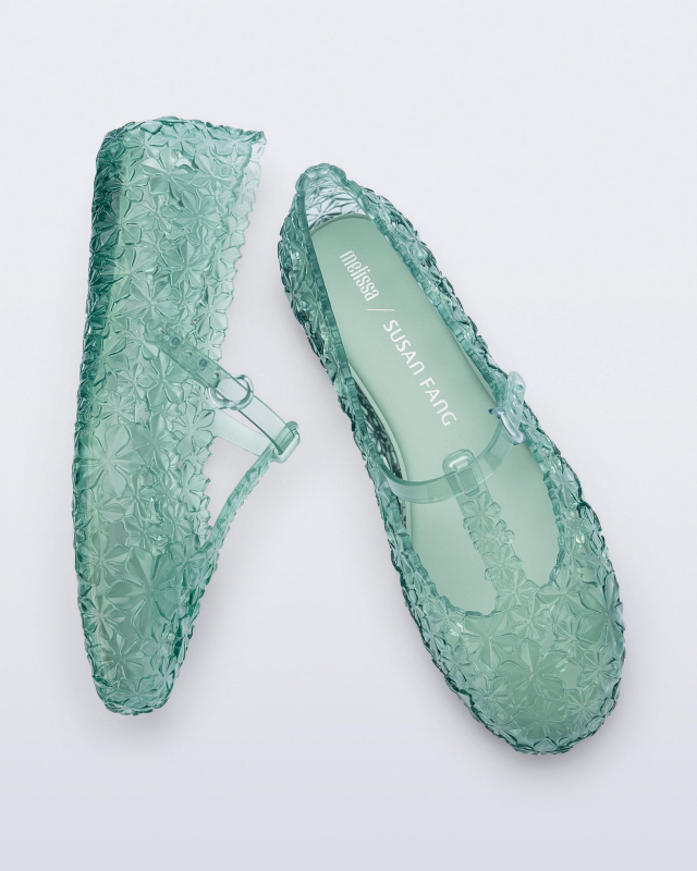 MELISSA + SUSAN FANG DAPHNIS BALLERINA  TRANSPARENT GREEN