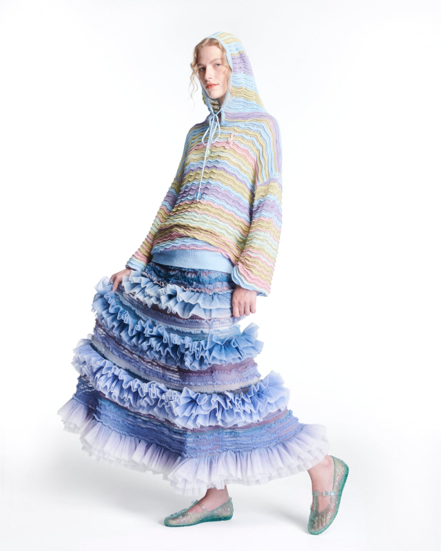 MELISSA + SUSAN FANG DAPHNIS BALLERINA  TRANSPARENT GREEN