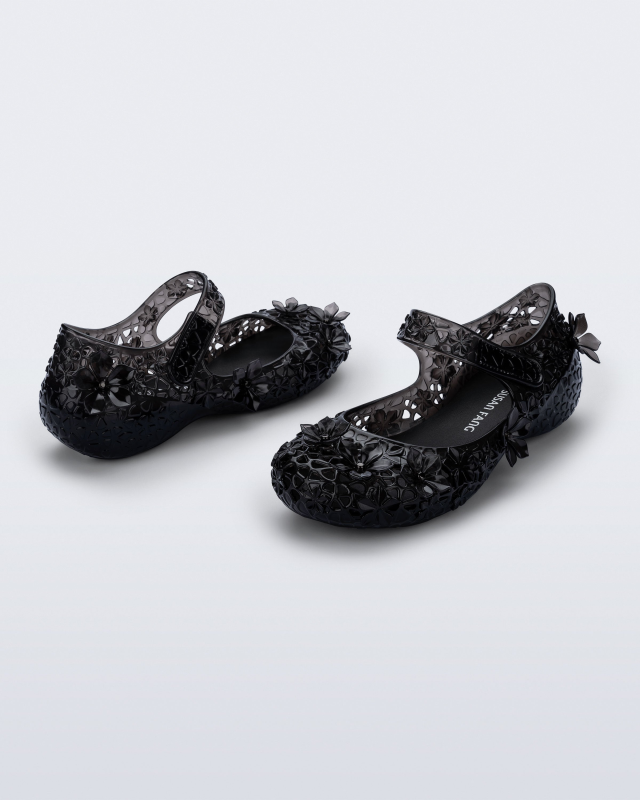MELISSA + SUSAN FANG LUNA BLOOM  CLEAR BLACK
