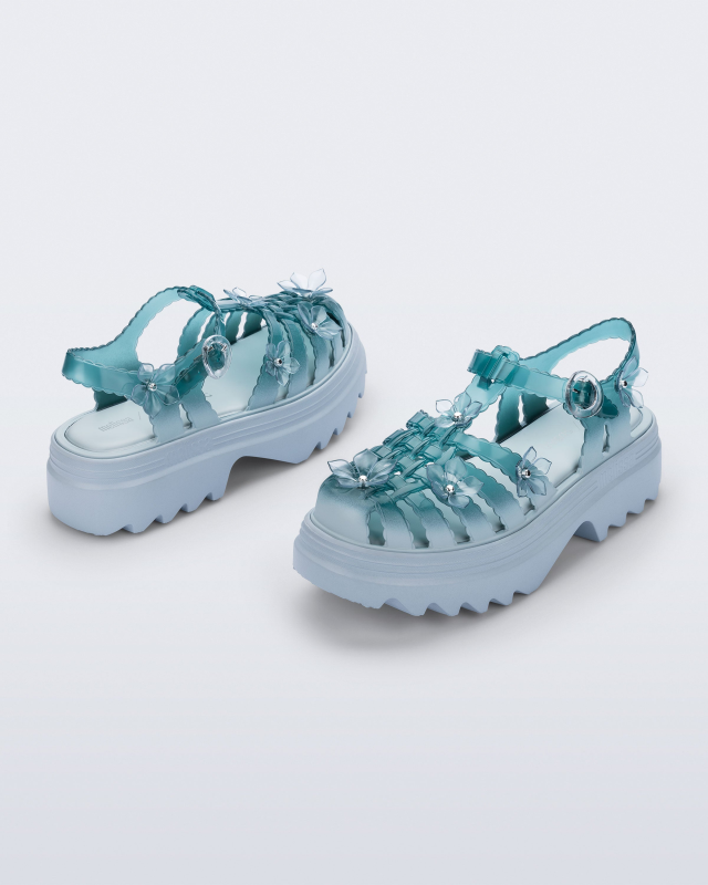 MELISSA + SUSAN FANG POSSESSION PLATFORM SAKURA  TRANSPARENT GREEN