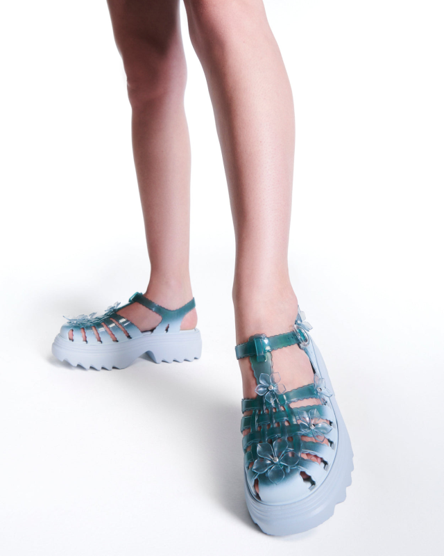 MELISSA + SUSAN FANG POSSESSION PLATFORM SAKURA  TRANSPARENT GREEN