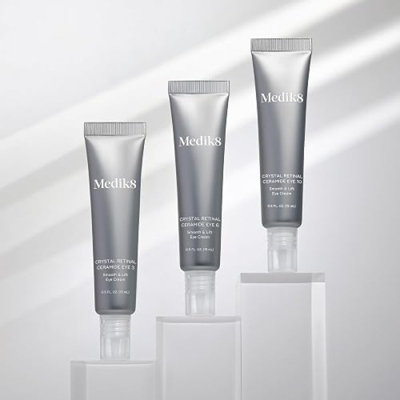 MEDIK8 CRYSTAL RETINAL CERAMIDE EYE CREAM 0.5 OZ LIFTING, HYDRATING VITAMIN A FOR WRINKLES
