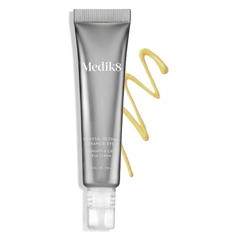 MEDIK8 CRYSTAL RETINAL CERAMIDE EYE CREAM 0.5 OZ LIFTING, HYDRATING VITAMIN A FOR WRINKLES