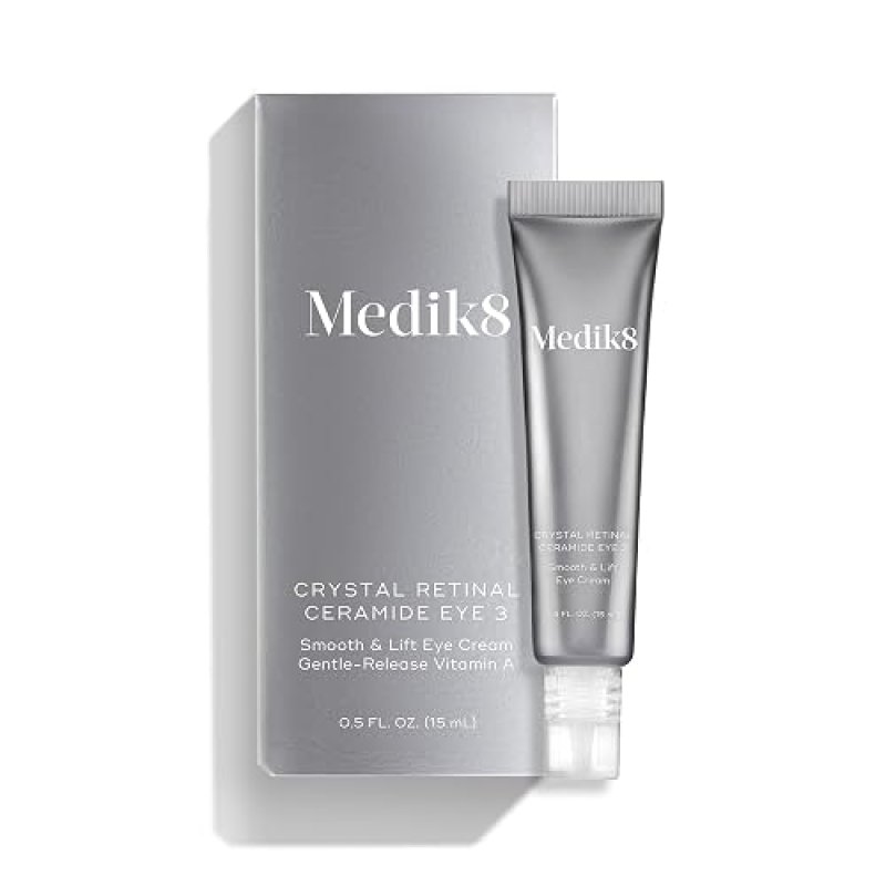 MEDIK8 CRYSTAL RETINAL CERAMIDE EYE CREAM 0.5 OZ LIFTING, HYDRATING VITAMIN A FOR WRINKLES
