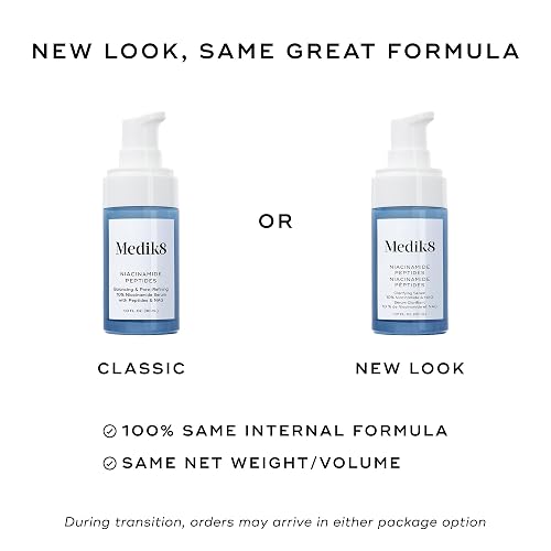MEDIK8 NIACINAMIDE PEPTIDES SERUM FOR FACE CLEAR SKIN, SMOOTH TEXTURE, REDUCE PORES 1 OZ