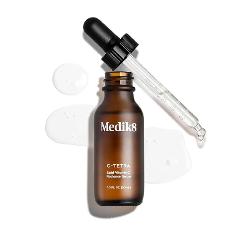 MEDIK8 C-TETRA VITAMIN C SERUM 7 WITH SQUALANE VITAMIN E HYDRATING, VEGAN, 1 OZ