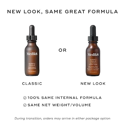 MEDIK8 SUPER C FERULIC 30 VITAMIN C SERUM WITH FERULIC ACID VITAMIN E ANTIOXIDANT FACE SERUM