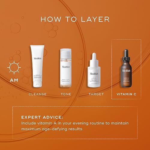 MEDIK8 SUPER C FERULIC 30 VITAMIN C SERUM WITH FERULIC ACID VITAMIN E ANTIOXIDANT FACE SERUM