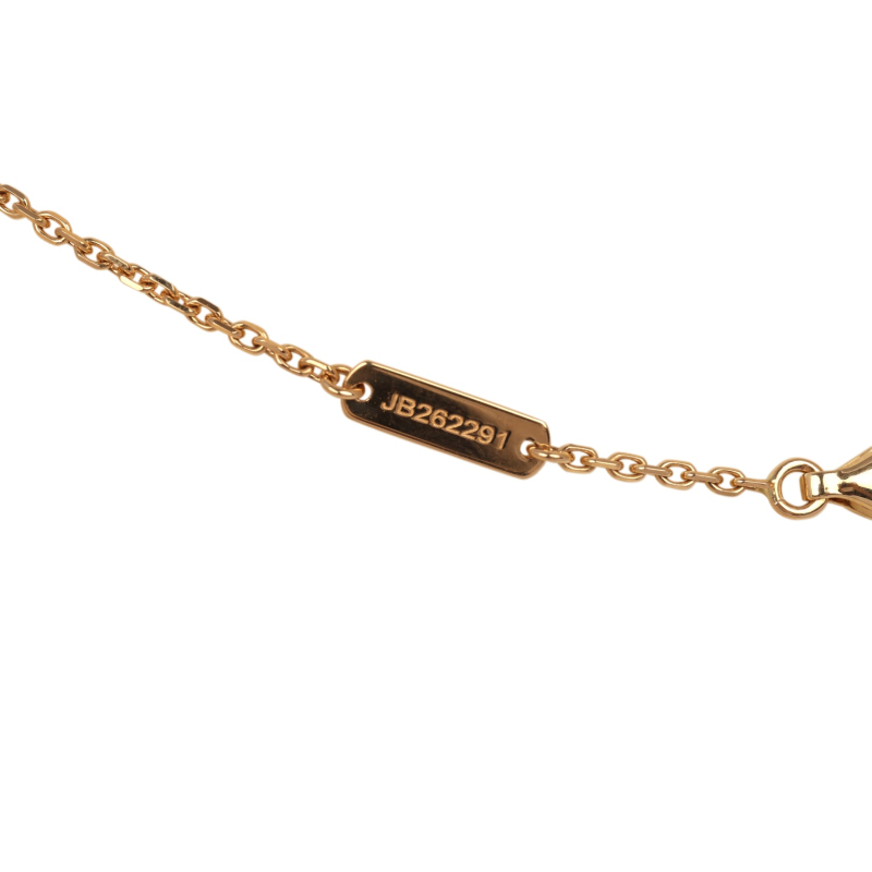 VAN CLEEF & ARPELS VINTAGE ALHAMBRA MOTIF PENDANT NECKLACE TURQUOISE 18K YELLOW GOLD