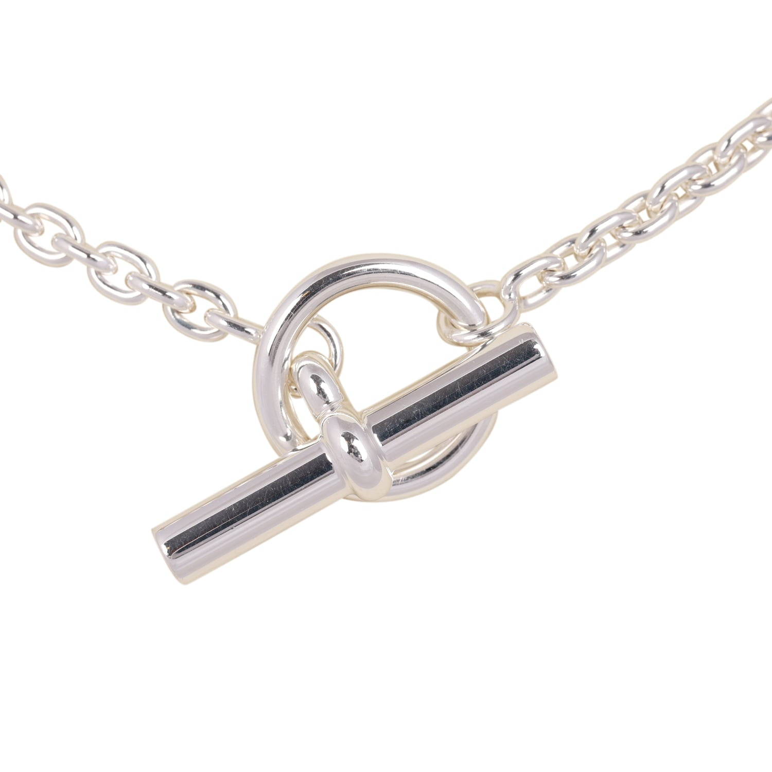 HERMèS FARANDOLE ROPE NECKLACE 80CM STERLING SILVER HARDWARE