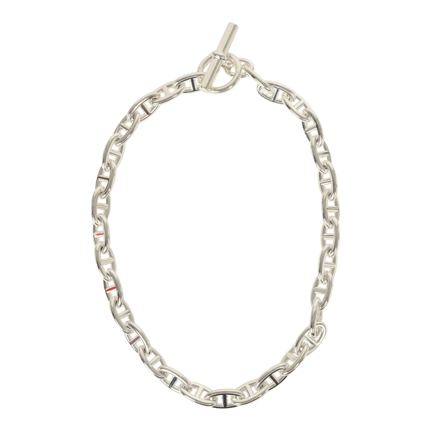 HERMèS CHAINE D'ANCRE NECKLACE GM 31 LINK STERLING SILVER