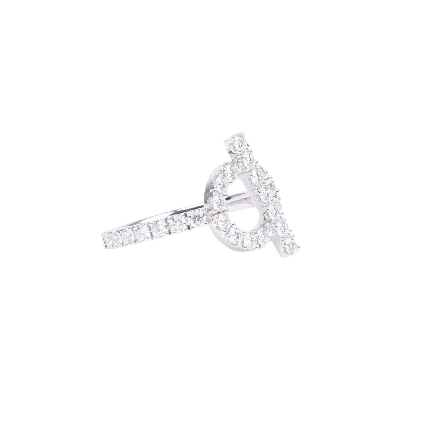 HERMèS FINESSE RING DIAMONDS AND 18K WHITE GOLD