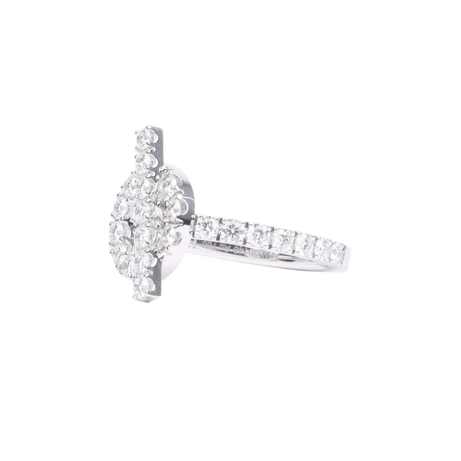 HERMèS FINESSE RING DIAMONDS AND 18K WHITE GOLD