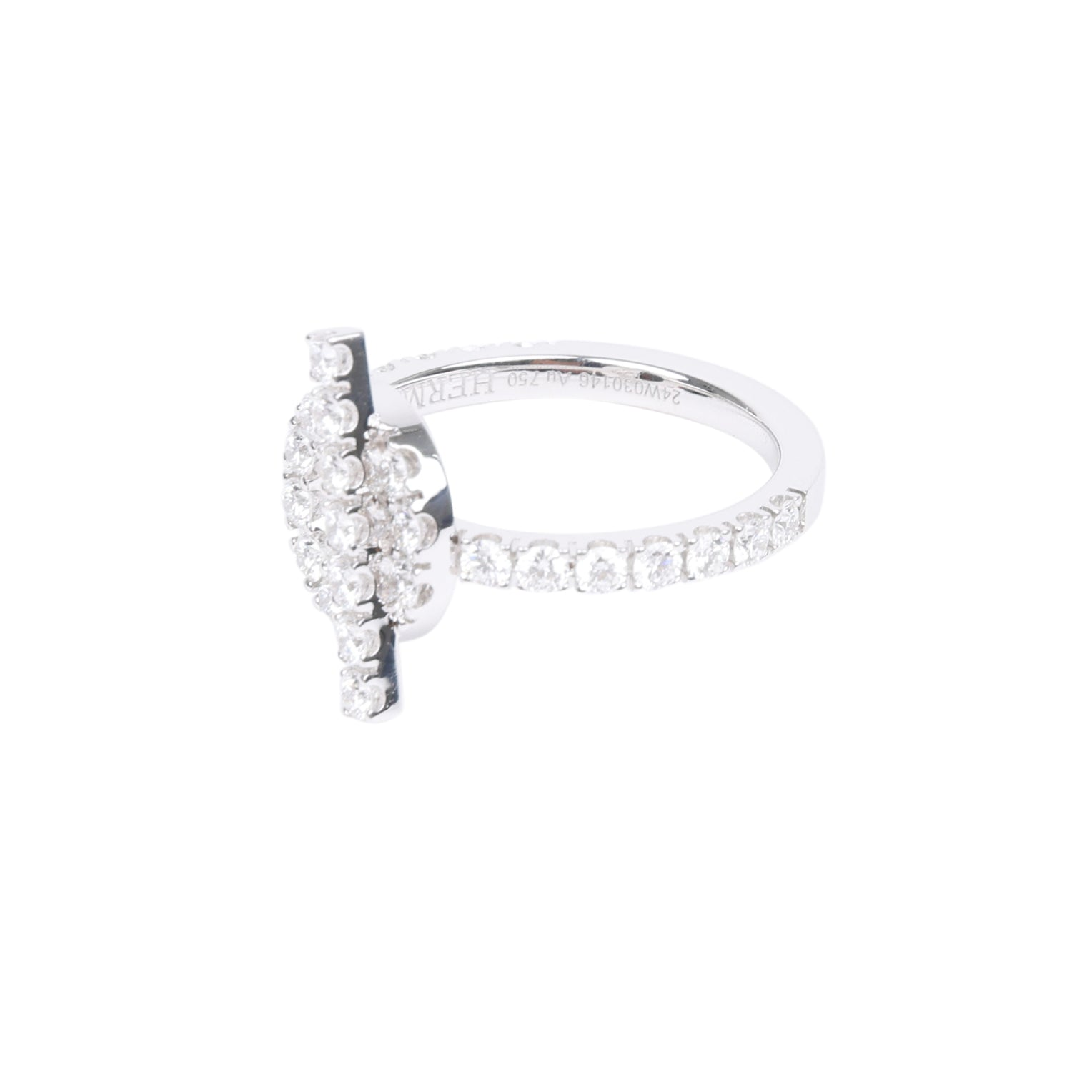 HERMèS FINESSE RING DIAMONDS AND 18K WHITE GOLD