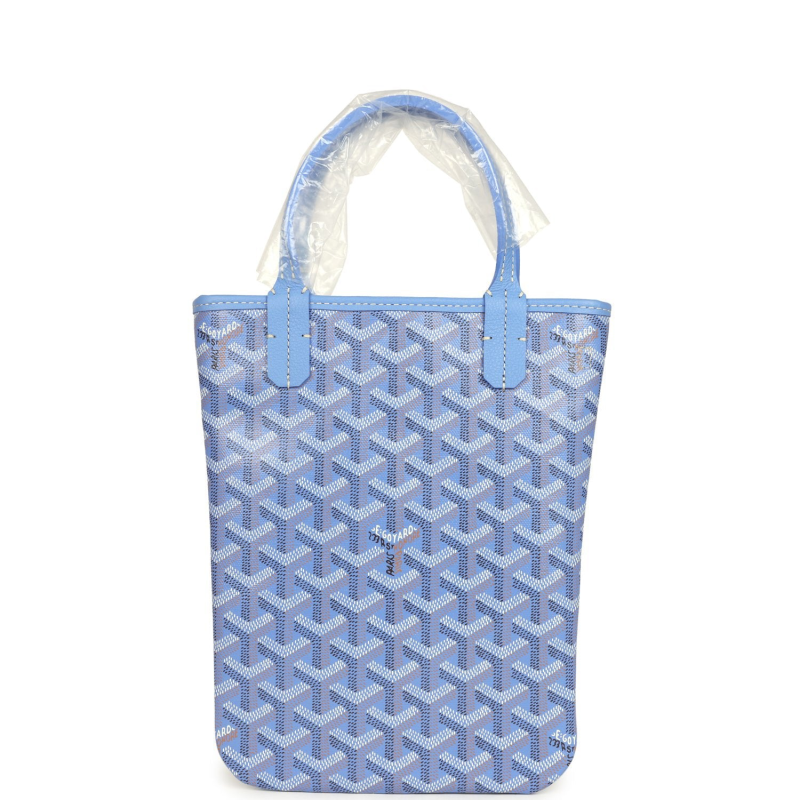 GOYARD GOYARDINE CANVAS IRIS POITIERS PM BAG PALLADIUM HARDWARE