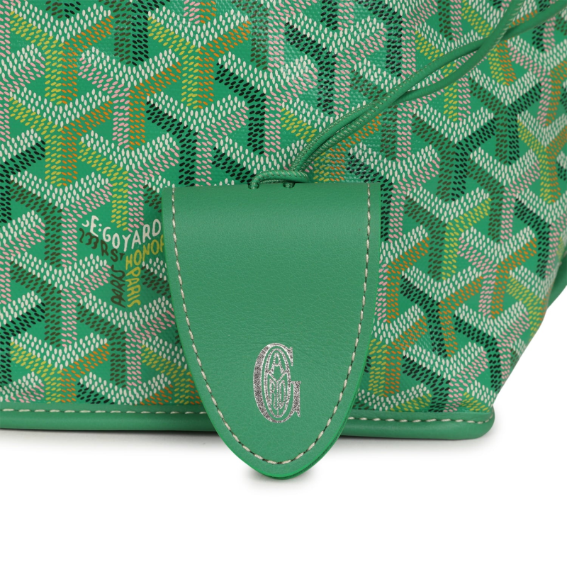 GOYARD GOYARDINE ANJOU MEADOW GREEN MINI BAG PALLADIUM HARDWARE