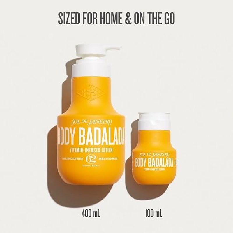SOL DE JANEIRO BODY BADALADA VANILLA LOTION BUNDLE - VITAMIN-INFUSED CHEIROSA 62 SCENT, 13.5 3.3 FL