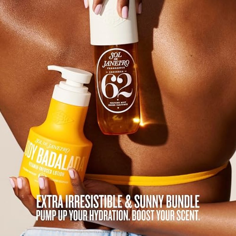 SOL DE JANEIRO BODY BADALADA LOTION CHEIROSA 62 PERFUME MIST BUNDLE SET