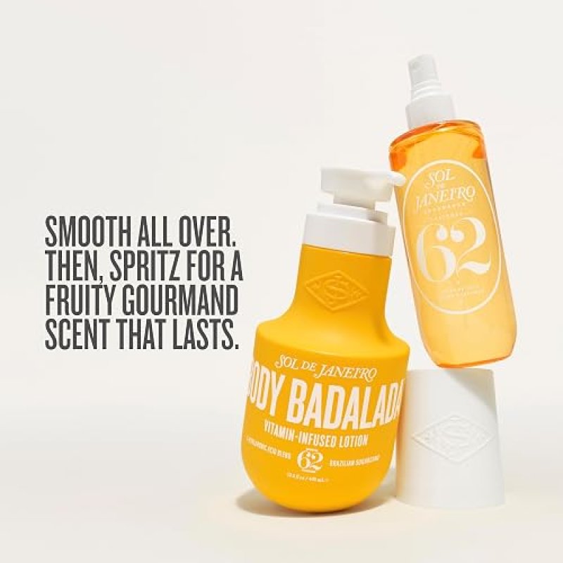 SOL DE JANEIRO BODY BADALADA LOTION CHEIROSA 62 PERFUME MIST BUNDLE SET