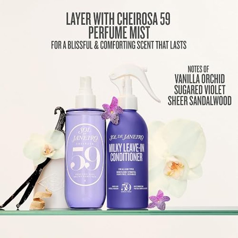 SOL DE JANEIRO MILKY LEAVE-IN CONDITIONER SPRAY WITH HEAT PROTECTION FOR HAIR