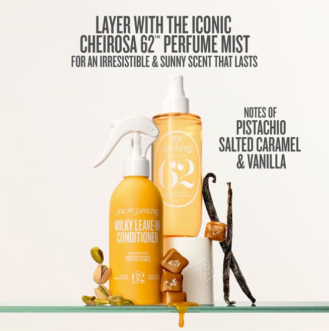SOL DE JANEIRO MILKY LEAVE-IN CONDITIONER BUNDLE HOME AWAY CHEIROSA 62 SCENT HAIR CARE