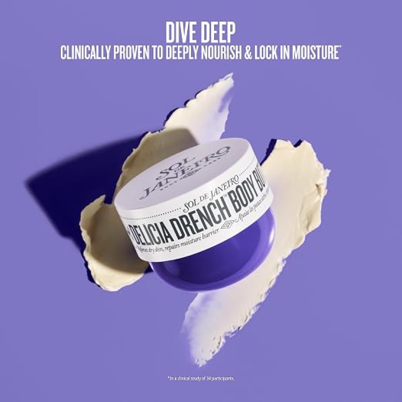 SOL DE JANEIRO DELICIA DRENCH BODY BUTTER - DEEP MOISTURIZING HYDRATING SKIN CREAM