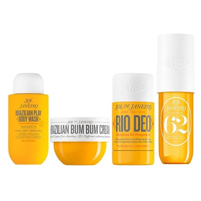 SOL DE JANEIRO CHEIROSA 62 TRAVEL ESSENTIALS BUNDLE TSA APPROVED SIZES FOR TRAVEL
