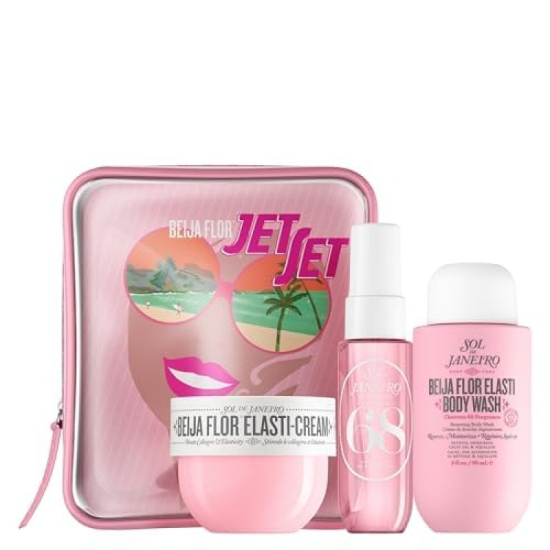 SOL DE JANEIRO JET SET TRAVEL SHOWER KIT 40 VALUE BEAUTY ESSENTIALS FOR ON-THE-GO