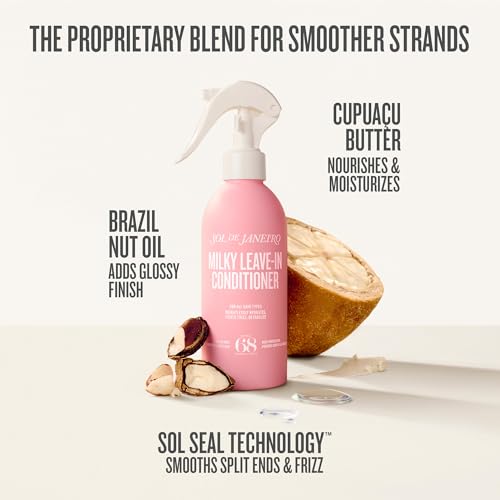SOL DE JANEIRO MILKY LEAVE-IN CONDITIONER BUNDLE HOME AWAY CHEIROSA 68 SCENT HAIR CARE
