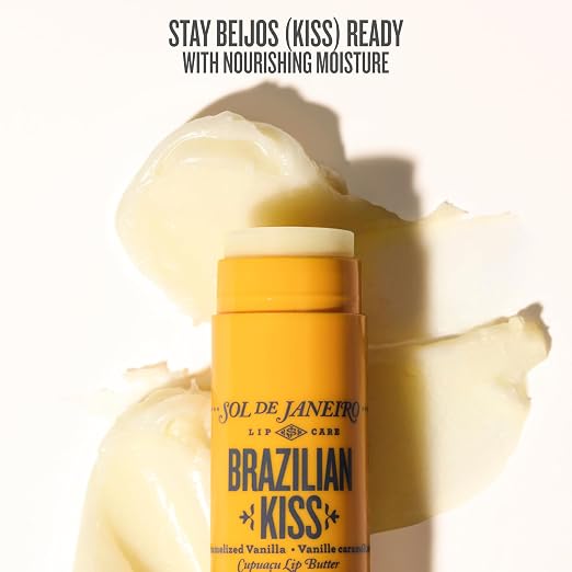SOL DE JANEIRO BRAZILIAN KISS HYDRATING LIP BUTTER MOISTURIZING LIP BALM FOR SOFT LIPS