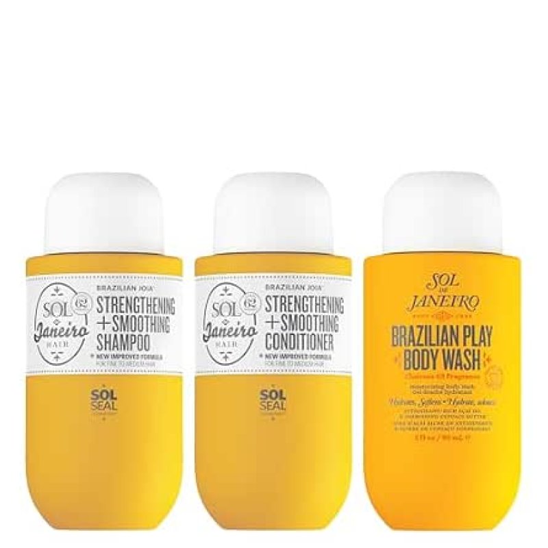 SOL DE JANEIRO MINI ULTIMATE SHOWER BUNDLE TRAVEL SIZE SET FOR SHOWER AND TRAVEL USE