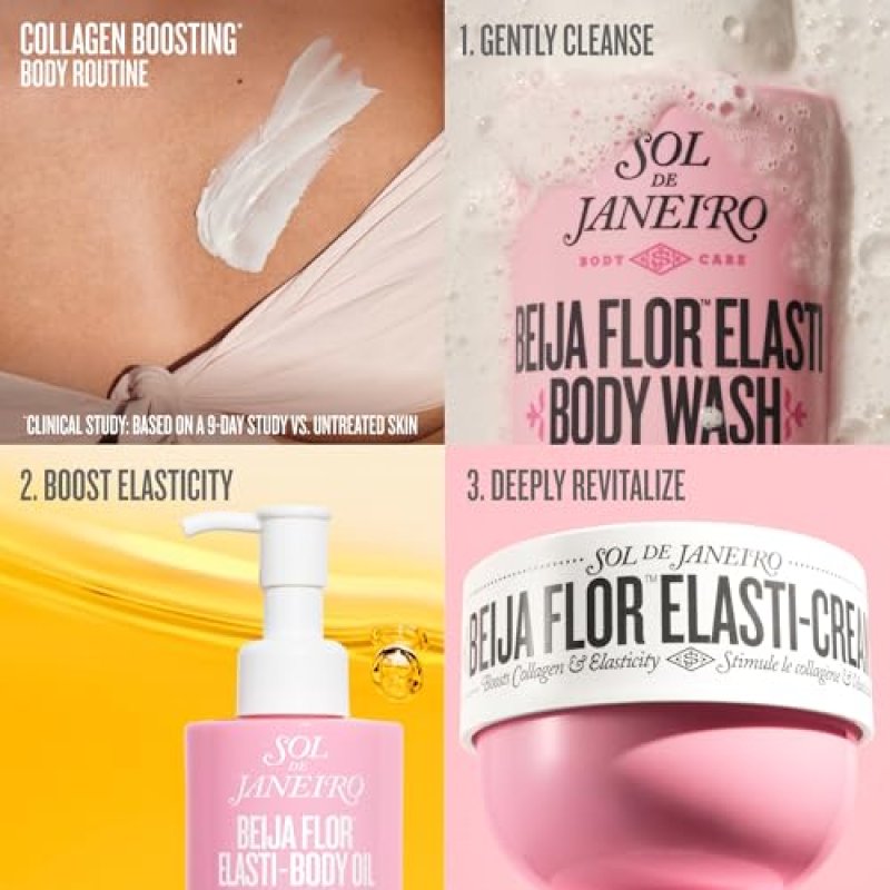 SOL DE JANEIRO BRING THE BOUNCE BEIJA FLOR BUNDLE FOR CREPEY SKIN CARE AND FIRMING