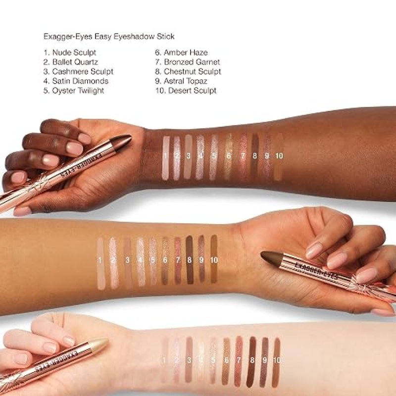 CHARLOTTE TILBURY EXAGGER-EYES EYESHADOW STICK LONG-LASTING, WATERPROOF, SHIMMER MATTE