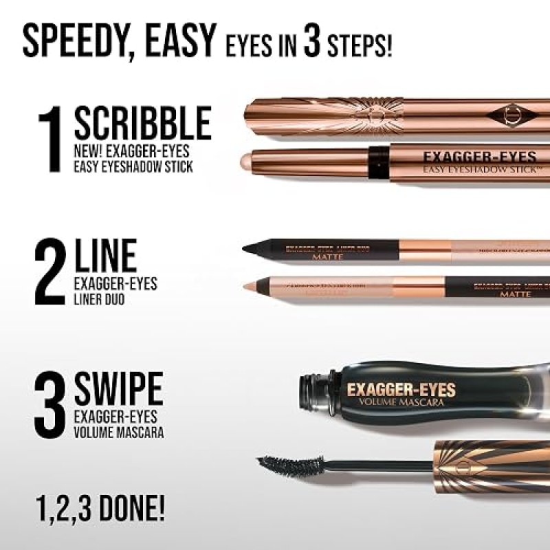 CHARLOTTE TILBURY EXAGGER-EYES EYESHADOW STICK LONG-LASTING, WATERPROOF, SHIMMER MATTE