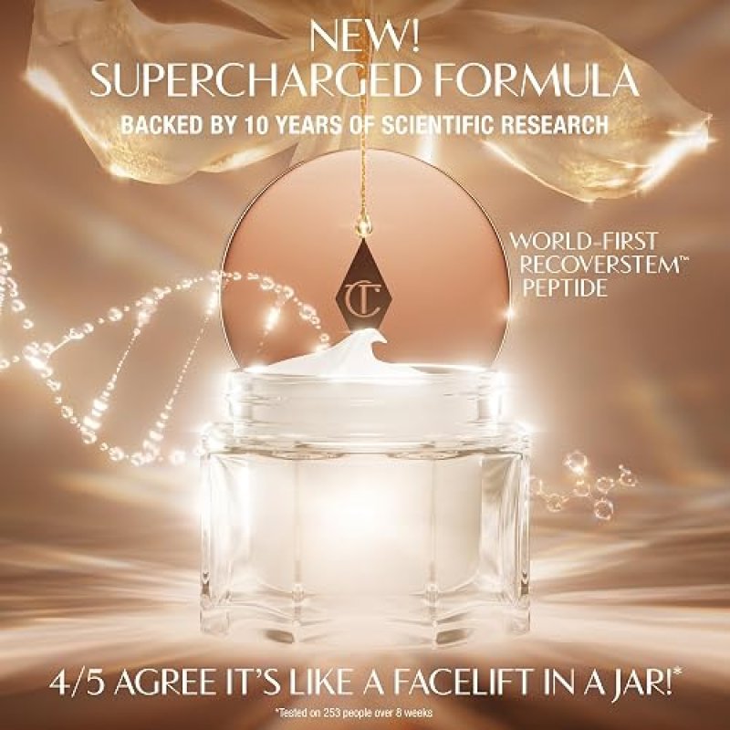 CHARLOTTE TILBURY MAGIC CREAM MOISTURIZER FIRMING, HYDRATING FACE CREAM WITH VITAMINS C E