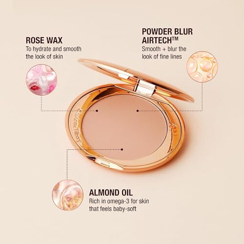 CHARLOTTE TILBURY AIRBRUSH FLAWLESS FINISH SETTING POWDER PORE-BLURRING, SHINE CONTROL