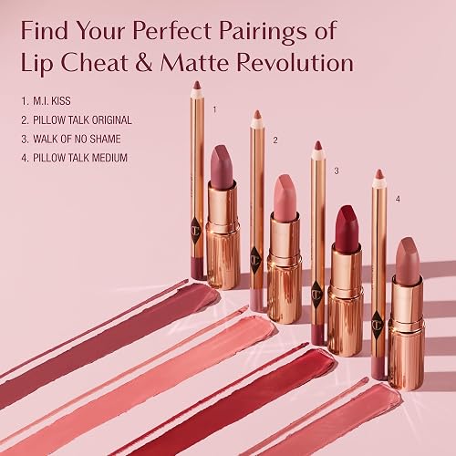 CHARLOTTE TILBURY LIP CHEAT LIP LINER PENCIL FULLER LIPS, WATERPROOF, JOJOBA OIL HYALURONIC ACID