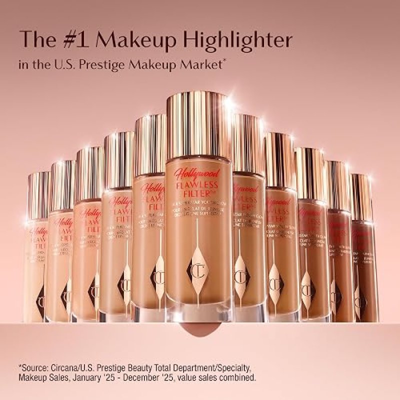 CHARLOTTE TILBURY HOLLYWOOD FLAWLESS FILTER PRIMER ILLUMINATING HIGHLIGHTER FOR SMOOTH SKIN