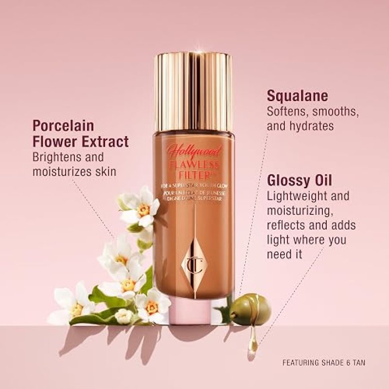 CHARLOTTE TILBURY HOLLYWOOD FLAWLESS FILTER PRIMER ILLUMINATING HIGHLIGHTER FOR SMOOTH SKIN