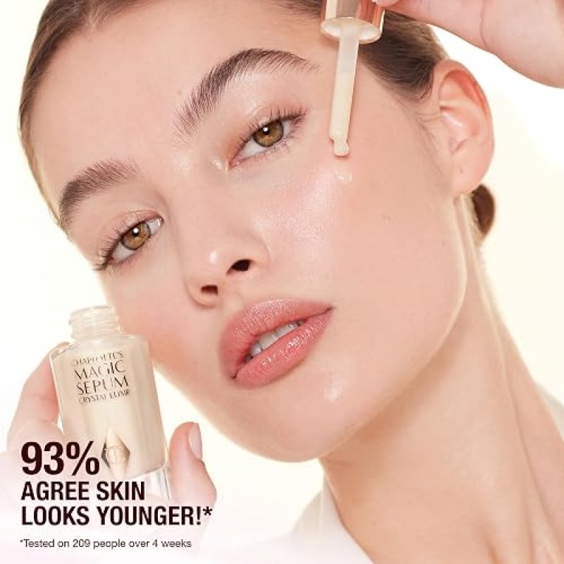 CHARLOTTE TILBURY MAGIC SERUM CRYSTAL ELIXIR FIRMING PEPTIDE FACE NECK SERUM SKINCARE SET