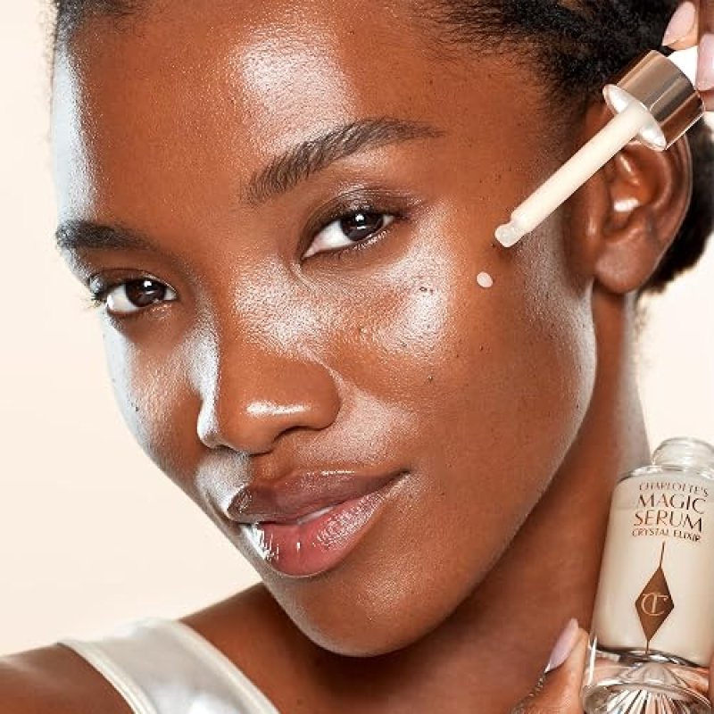 CHARLOTTE TILBURY MAGIC SERUM CRYSTAL ELIXIR FIRMING PEPTIDE FACE NECK SERUM SKINCARE SET