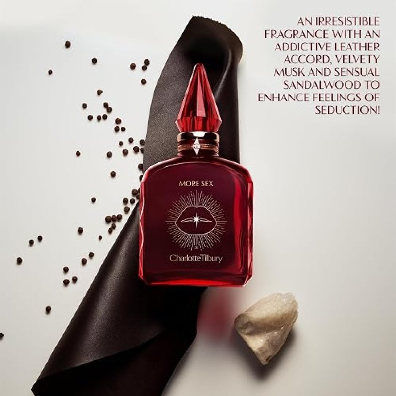 CHARLOTTE TILBURY MORE SEX EAU DE PARFUM LONG-LASTING PHEROMONE SANDALWOOD PERFUME WITH BLACK PEPPER