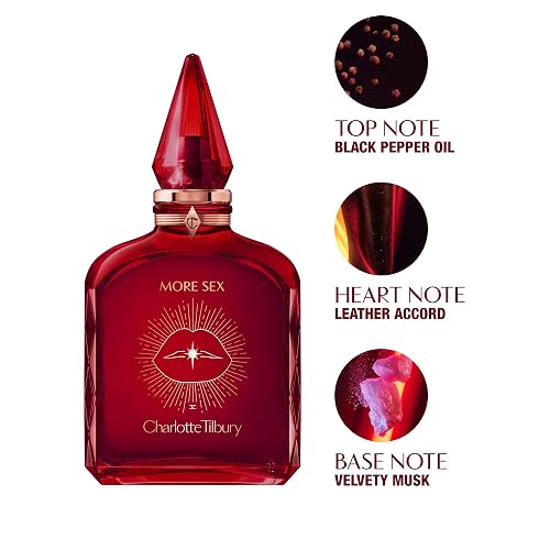CHARLOTTE TILBURY MORE SEX EAU DE PARFUM LONG-LASTING SANDALWOOD MUSK PERFUME WITH BLACK PEPPER