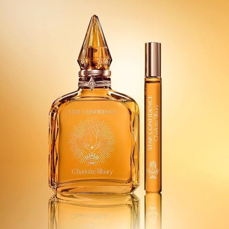 CHARLOTTE TILBURY STAR CONFIDENCE EAU DE PARFUM LONG-LASTING FLORAL WOODY SCENT WITH PATCHOULI