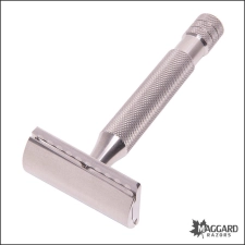 ABOVE THE TIE S1 SLANT STAINLESS STEEL CLOSED COMB DE SAFETY RAZOR WITH 90MM HANDLE, CLASSIC FINISH