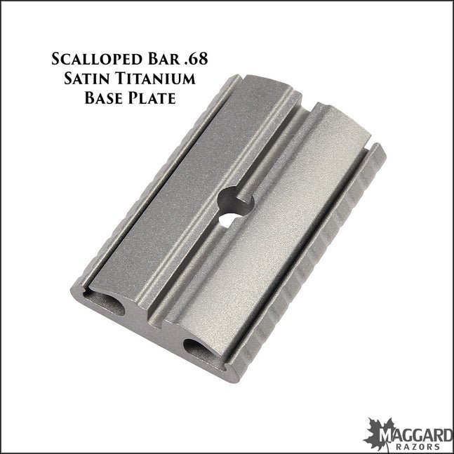 TIMELESS RAZOR TITANIUM BASE PLATES - 16 TYPES 0,68 MM SCALLOPED