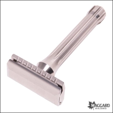 BLACKLAND RAZORS BLACKBIRD STAINLESS STEEL CLOSED COMB DE SAFETY RAZOR WITH 85MM HANDLE, MACHINED FINISH