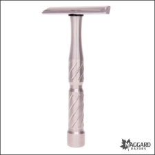 BLACKLAND RAZORS VECTOR STAINLESS STEEL CLOSED COMB SINGLE EDGE SAFETY RAZOR WITH 92MM HANDLE, MACHINED FINISH