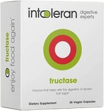 INTOLERAN FRUCTASE DIGESTIVE ENZYME CAPSULES 36 COUNT FOR DIGESTIVE SUPPORT